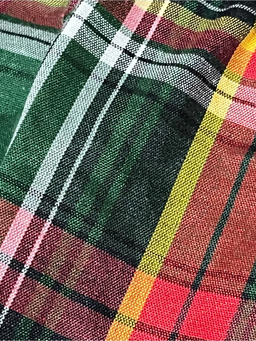 Saddlebred Christmas Tree print & Green Red Plaid Cotton Boxer Shorts - 2 Pack